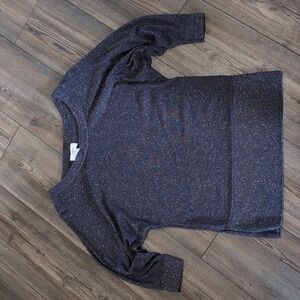 Ann Taylor Loft Gray Sparkle Sweater Small
